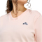 adidas Summer Slide Graphic V-Neck T-Shirt Damen KG5455 - blush pink XS