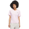 adidas Summer Slide Graphic V-Neck T-Shirt Damen KA5103 - clear pink XS