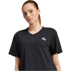 adidas Summer Slide Graphic V-Neck T-Shirt Damen KA5102 - black S