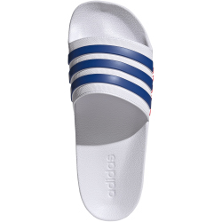 adidas Shower adilette Badelatschen Herren IH9028 - cloud white/team royal blue/pure ruby 40.5