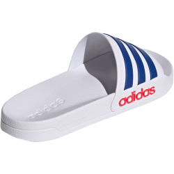 adidas Shower adilette Badelatschen Herren IH9028 - cloud white/team royal blue/pure ruby 40.5