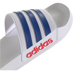 adidas Shower adilette Badelatschen Herren IH9028 - cloud white/team royal blue/pure ruby 40.5