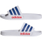 adidas Shower adilette Badelatschen Herren IH9028 - cloud white/team royal blue/pure ruby 40.5