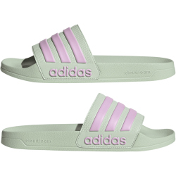 adidas Shower adilette Badelatschen Herren IH9027 - linen green/bliss lilac/bliss lilac 38