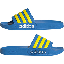 adidas Shower adilette Badelatschen Herren IH9026 - ray blue/yellow/cloud white 40.5