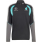 adidas Mercedes - AMG Petronas Formel 1 Team Mechaniker 1/4-Zip Sweatshirt Herren KS9284 - black/grey two S