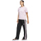 adidas Textured Gingham Big Logo Graphic T-Shirt Damen KB2419 - clear pink L
