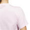 adidas Textured Gingham Big Logo Graphic T-Shirt Damen KB2419 - clear pink L