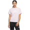 adidas Textured Gingham Big Logo Graphic T-Shirt Damen KB2419 - clear pink L