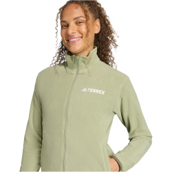 adidas TERREX Multi Essentials Fleecejacke Damen KB2194 - tent green M