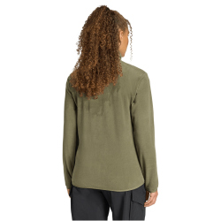 adidas TERREX Multi Essentials Fleece 1/2-Zip Sweatshirt Damen KB2199 - olive strata S