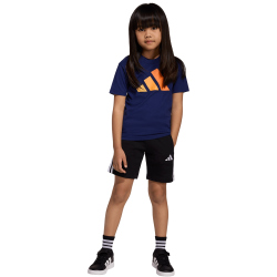 adidas Essentials T-Shirt Kinder KD6003 - dark blue/semi ice tangerine/pure tangerine/pure orange 104