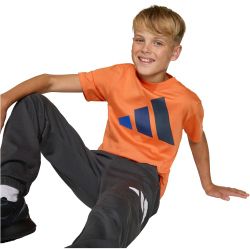adidas Essentials T-Shirt Kinder KD6049 - dusky orange/team royal blue/dark blue/aurora ink 140