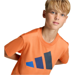 adidas Essentials T-Shirt Kinder KD6049 - dusky orange/team royal blue/dark blue/aurora ink 140