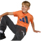 adidas Essentials T-Shirt Kinder KD6049 - dusky orange/team royal blue/dark blue/aurora ink 152