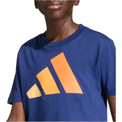 adidas Essentials T-Shirt Kinder KD6047 - dark blue/semi ice tangerine/pure tangerine/pure orange 152