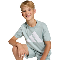 adidas Essentials T-Shirt Kinder KD6046 - wonder sage/white 140