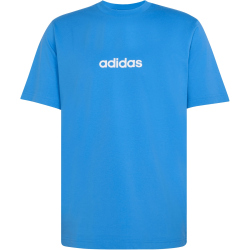adidas Essentials Linear Single Jersey T-Shirt Herren KC0884 - ray blue/off white S