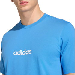 adidas Essentials Linear Single Jersey T-Shirt Herren KC0884 - ray blue/off white S