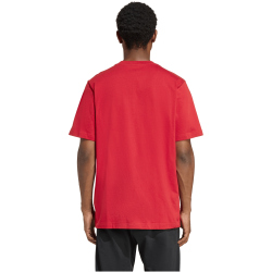 adidas Essentials Linear Single Jersey T-Shirt Herren KC0881 - active maroon/white S