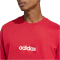 adidas Essentials Linear Single Jersey T-Shirt Herren KC0881 - active maroon/white S
