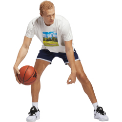 adidas Hoop Sanctuary Graphic T-Shirt Herren KC9260 - off white S