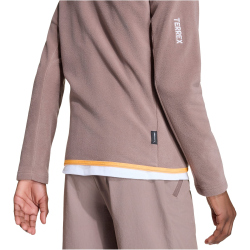 adidas TERREX Multi Fleece Sweatjacke Kinder KA4896 - Trace brown 140