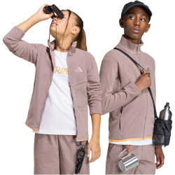 adidas TERREX Multi Fleece Sweatjacke Kinder KA4896 - Trace brown 140