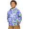 adidas TERREX x Minecraft 2 Layer Climaproof Regenjacke Kinder KA0082 - violet tone/semi cobalt blue/semi lucid lime 140