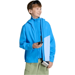 adidas TERREX Multi 2 Layer Climaproof Regenjacke Kinder JY5925 - ray blue/glow blue 128