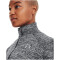 UNDER ARMOUR Tech 1/2-Zip langarm Sweatshirt Damen 001 - black/black/metallic silver XS