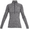 UNDER ARMOUR Tech 1/2-Zip langarm Sweatshirt Damen 001 - black/black/metallic silver S