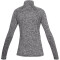 UNDER ARMOUR Tech 1/2-Zip langarm Sweatshirt Damen 001 - black/black/metallic silver L