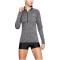 UNDER ARMOUR Tech 1/2-Zip langarm Sweatshirt Damen 001 - black/black/metallic silver L