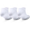 3er Pack UNDER ARMOUR HeatGear No Show Sneakersocken weiß M (37-41)
