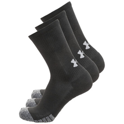 3er Pack UNDER ARMOUR Heatgear Crew Sportsocken schwarz L...