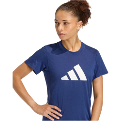 adidas Train Essentials Big Performance Logo Trainingsshirt Damen KC5558 - dark blue/white S