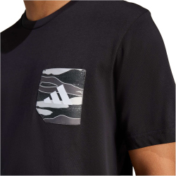 adidas Camo Woven Pocket Graphic T-Shirt Herren JZ7497 - black 3XL