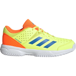 adidas Court Stabil Hallenschuhe Kinder KJ3694 - hi-res yellow/ray blue/lucid orange 32