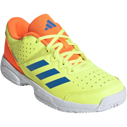 adidas Court Stabil Hallenschuhe Kinder KJ3694 - hi-res yellow/ray blue/lucid orange 32