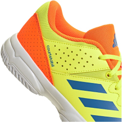 adidas Court Stabil Hallenschuhe Kinder KJ3694 - hi-res yellow/ray blue/lucid orange 32