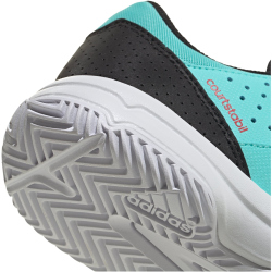 adidas Court Stabil Hallenschuhe Kinder JR9581 - flash aqua/core black/cloud white 36