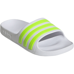 adidas Aqua adilette Badelatschen Kinder IH6895 - cloud white/solar slime/cloud white 31