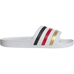 adidas Aqua Adilette Badelatschen HQ2451 - cloud white/core black/gold met. 40.5