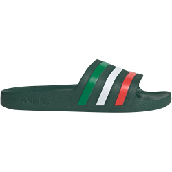 adidas Aqua Adilette Badelatschen HQ2450 - team dark green/cloud white/bright red 40.5
