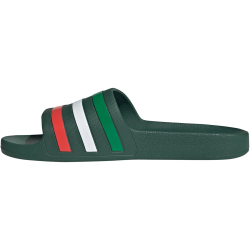 adidas Aqua Adilette Badelatschen HQ2450 - team dark green/cloud white/bright red 40.5