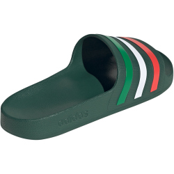 adidas Aqua Adilette Badelatschen HQ2450 - team dark green/cloud white/bright red 40.5