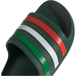 adidas Aqua Adilette Badelatschen HQ2450 - team dark green/cloud white/bright red 40.5