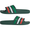 adidas Aqua Adilette Badelatschen HQ2450 - team dark green/cloud white/bright red 40.5