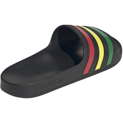 adidas Aqua Adilette Badelatschen HQ2449 - core black/green/pure ruby 39
